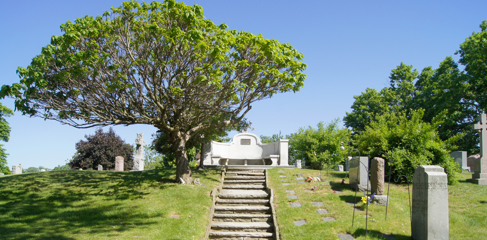 View of the Cemetery grounds